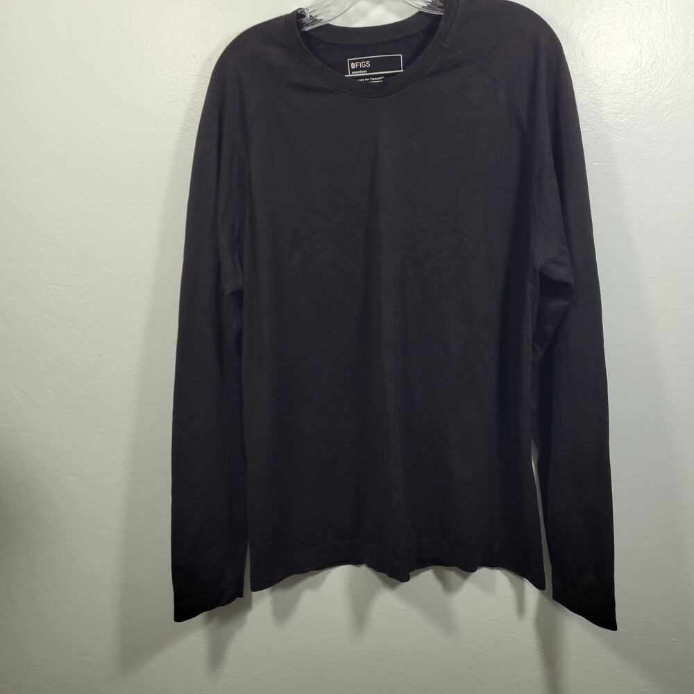 Figs Men's Black Long Sleeve Under Scrub T Shirt Size XL 13026-1266